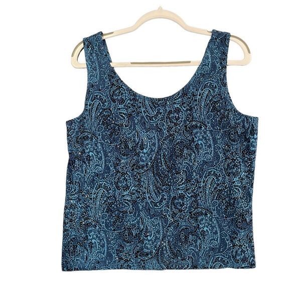 ONYX Nite Twin Set Sapphire Teal Blue Glitter Cardigan Formal Bridal Women's XL - Picture 2 of 12